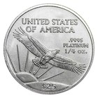  25 American Platinum Eagle 1 4 Oz Brilliant Uncirculated Random Date