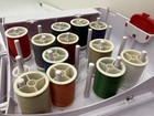 Singer Sew Essentials Plastic Sewing Box Storage Organizer Case White red thread
