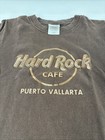 Hard Rock Cafe Puerto Vallarta T-shirt-raised Letter  Brown  Small  148 