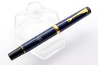 Filcao Leader-fountain Pen- Blue Lapislazuli Celluloid   Gold-piston-new  nos 