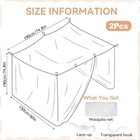 2 Pack Mosquito Net For Bed  Mosquiteros Cameros Para Cuba Bed Canopies Netting