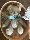 Vtg Miniature Plush Artist Dollhouse Jtd Bear 3     So Cute Tagged In Box Cute