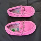 Laura Ashley Pink Moccasin Slippers Bow Accent Soft Sole Slip-on Women   s Size 9