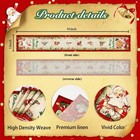 Vintage Christmas Table Runner Xmas Holiday Santa Claus 13 X 91 Inch  Red 