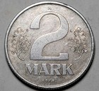 Germany  East  gdr  1978-a Aluminum 2 Mark  Km  48 27mm