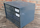 Large Compartmented-box Steel Cabinet - 4 Drawer Parts Cases 18x12x3 Latch -usa