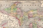 1911 Antique Michigan State Map Gallery Wall Decor Vintage Map Of Michigan 2880