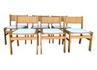 Set Of 6 Danish Mid-century Modern Teak Dining Chairs     Kurt Ostervig Style