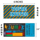 Trampoline Jump Ticket Birthday Invitations 20 Invites With Envelopes