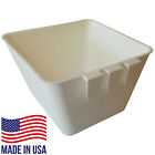 Cage Cups Square 1 2 Quart 38 Oz Hanging Feed   Water Cage Cups Poultry Chicken