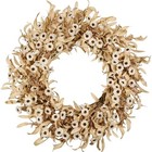 24 Inch White Floral Wreaths For Front Door - Spring Summer Decor With 