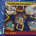 Disney 5 Pin Set Magic Kingdom 40 Years Of Magical Memories Passholder Exclusive
