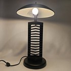 Retro Cd Holder Ufo Saucer Table Lamp 14 Disc Storage Rack 20  Black Metal Tower