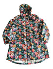 Vera Bradley Women s Floral Packable Hooded Raincoat Jacket Size Xl Pockets Euc