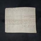263 Years Old Rare Handwritten Document April 30  1763 Historical 6    X 7 25   