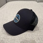 Billabong Trucker Hat Mesh Back Adjustable One Size Black blue Logo Patch