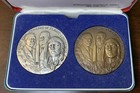 International Numismatic Agency Apollo Commemorative Silver   Bronze Medallions