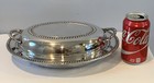 Vintage English Silver Mfg 2 Piece Covered Oval Serving Dish Silverplate 11-1 2 