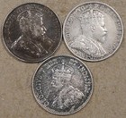 Canada 1907 10  11 5 Cents Silver Better Grade As Pictured 07 Has A Lamination F