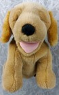 Russ Kasey Puppy Dog Hand Puppet Brown Tan 11  Plush Stuffed No Longer Barks
