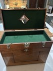 Vintage H  Gerstner   Son 11 Drawers Oak Wood Machinist Toolbox Chest Model 042