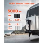 Uimoso Electric Trailer Jack 5000 Lbs Power Tongue Jack For Rv Trailer   Camper