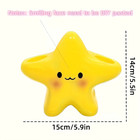 Cute Star Toothbrush Holder Stand Bathroom Organizer For Toothpaste Storage