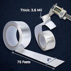 Bates- Aluminum Foil Tape  2 Inch X 25 Yard  3 6 Mil  Hvac Heat Tape For Ductwor