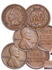 20 Old Pennies Vintage Over 100yrs 10 Native American Indian C  10antique Wheats