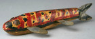 Vintage Old 6 5  Ice Fish Spearing Decoy   Folk Art Fishing Lure