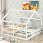2025 New House Platform Beds Twin Size White Two Shared Beds