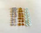 Genuine Beach Sea Glass Sky Blue Purple Golden Yellow Surf-tumbled Mendocino Ca