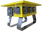 Voltec 125 250v 50a Temporary Power Distribution Spider Box T-box-6l Twist Lock