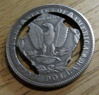 1893 Harley Davidson Biker Hobo Nickel Coin Amazing Art Hollow Cut Metal Craft