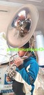 Sousaphone 22  Bell Size Of Pure Brass Metal In Chrome  Case Box   Free Shipping