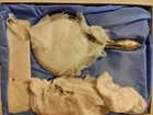 Vintage Silver Plated Vanity Dresser Set Hand Mirror Brush Comb