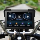 7 Inch Motorcycle Navigation Gps Wireless Carplay Android Touch Screen   Tpms