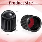 Outus 20 Pcs Tire Valve Stem Caps Car Tire Caps Plastic Universal Black Valve St