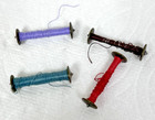 4 Vintage Metal Sewing Machine Bobbins All In Great Shape No Damage Bar Style