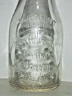Vintage Shaker Grove Dairy Cleveland Ohio Oh Embossed Pint Milk Bottle Unusual