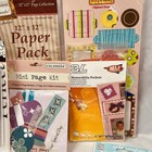 Lot Of 17 Scrapbook Craft Supplies Stickers Embellishments Paper And More