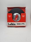 Vintage Lufkin Rule Co Chrome Clad Steel 100  Ft  Tape Measure Hc256