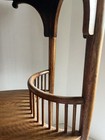 Vintage Oak Oval Occasional end Table