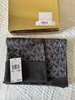 Michael Kors Genuine Logo 2 Piece Hat And Scarf Boxed Gift Set New Nwt