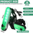 12 Pack Waterproof Battery Powered Marine Boat Navigation Lights For Boat Kayak