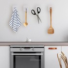 Drill Free Adhesive Hooks  24 Pcs Picture Hangers Without Nails  Nail Silver