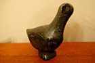 Vintage 1960s 6 Inch Signed Inuit Soapstone Bird Carving