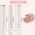 600 Pcs Eye Pins For Jewelry Making 50 Mm Diy Ball Flat Head Pins With Plastic B