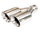  2 5 inlet To 3 5 outlet Dual Exhaust Tip Stainless Steel 2 5  To 3 5  Polished