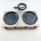 Bunn Stainless Steel Dual Burner Coffee Pot Warmer hot Plate Wx-2 Tested Works